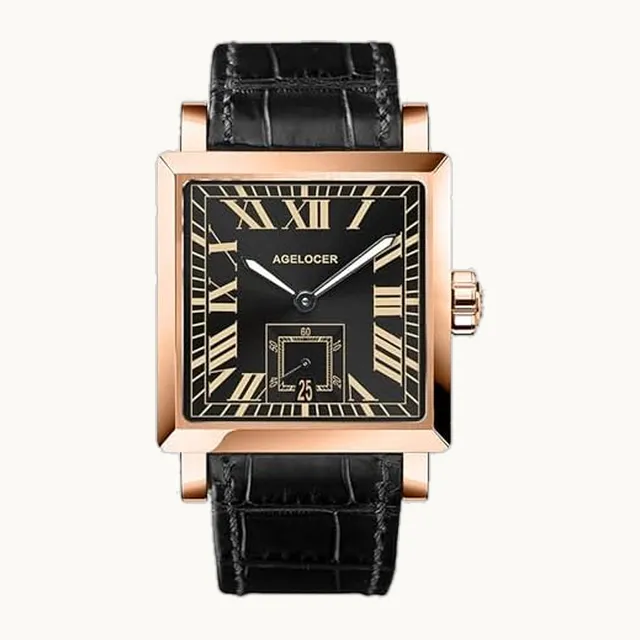 Automatic Watches for Men Original Design, Waterproof Mechanical Watch, Leather Strap Casual Dress Watch Mens G