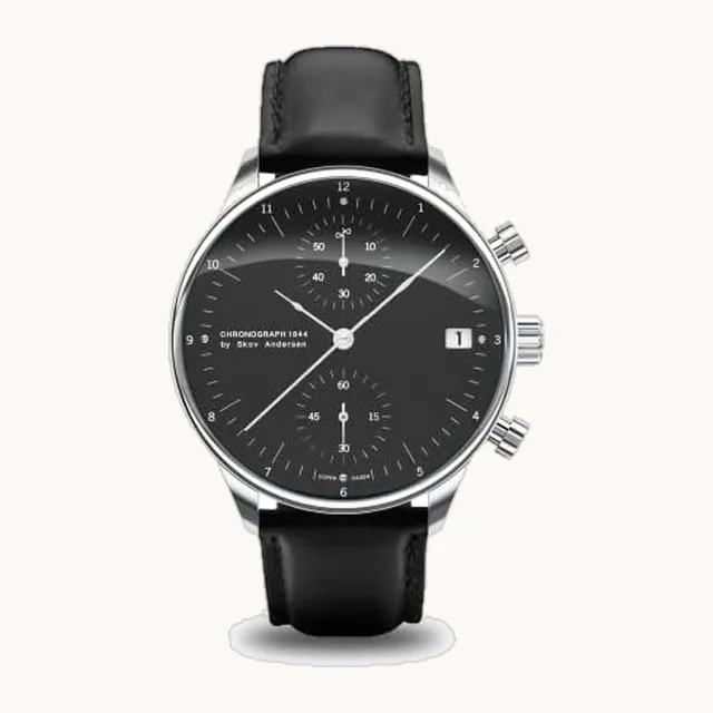 1844 Chronograph Mens Watch, Stainless Steel, Analog (Steel/Black)