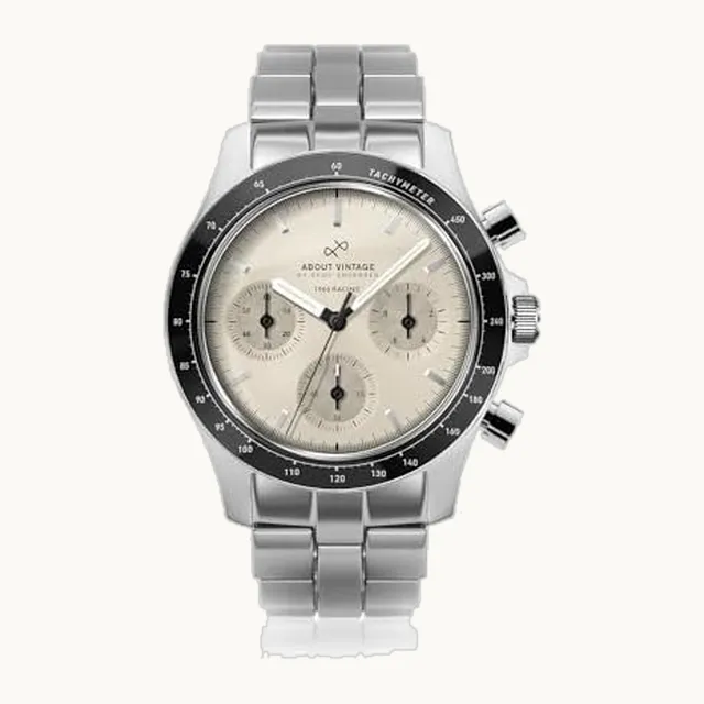 1960 Racing Chronograph Watch for Men - Steel Mens Watch - 316L Stainless Steel, Analog, Qua
