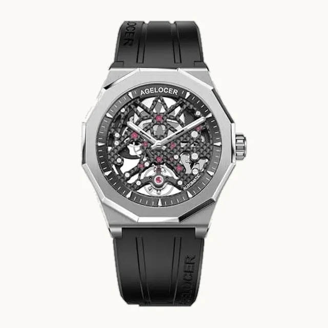 Automatic Watches for Men Original Design, Waterproof Sports Mechanical Watch, Skeleton Men's Watch with Lumino