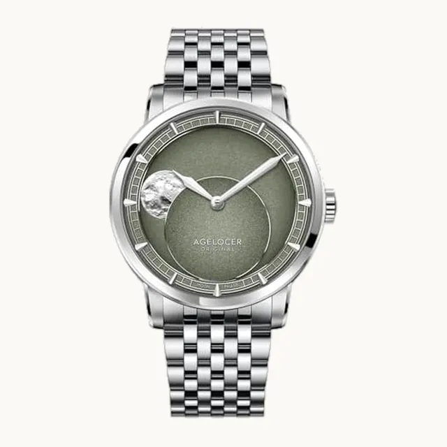 Moon Phase Watch Original Design, 29.51 Day Precise Moonphase, Automatic Mechanical Watches for Men, Luxury Wat