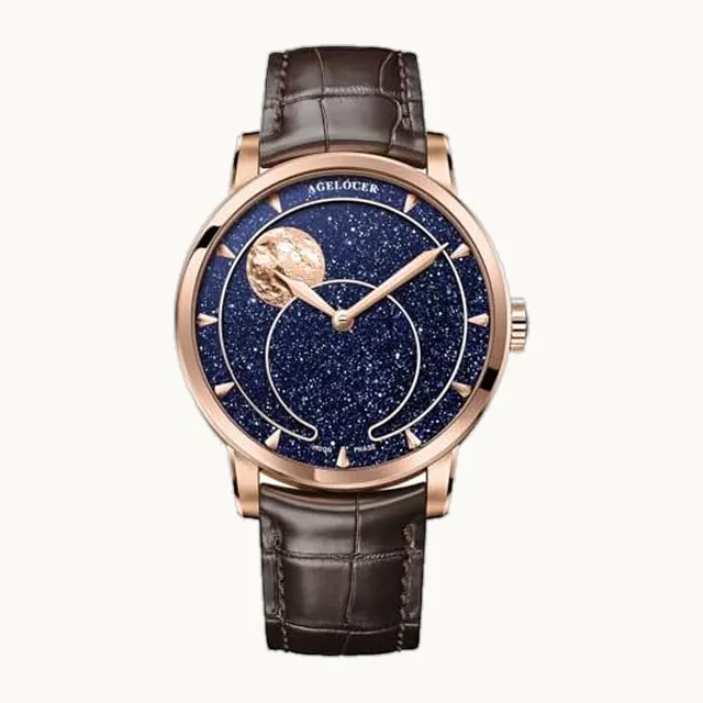 Moon Phase Watch Original Design, 29.51 Day Precise Moonphase, Automatic Mechanical Watches for Men, Luxury Wat
