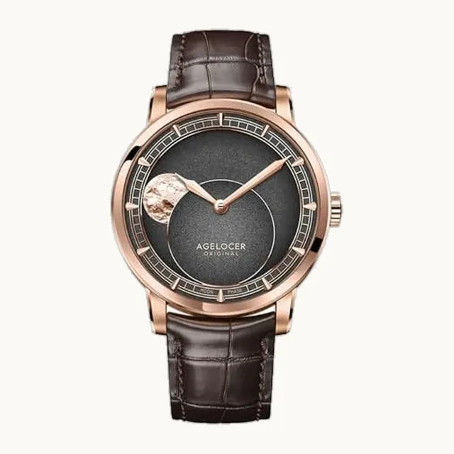 Moon Phase Watch Original Design, Automatic Mechanical Watches for Men, 29.51 Day Precise Moonphase, Luxury Wat