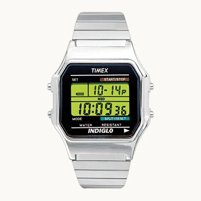 Reloj digital clásico para hombre de 34 mm