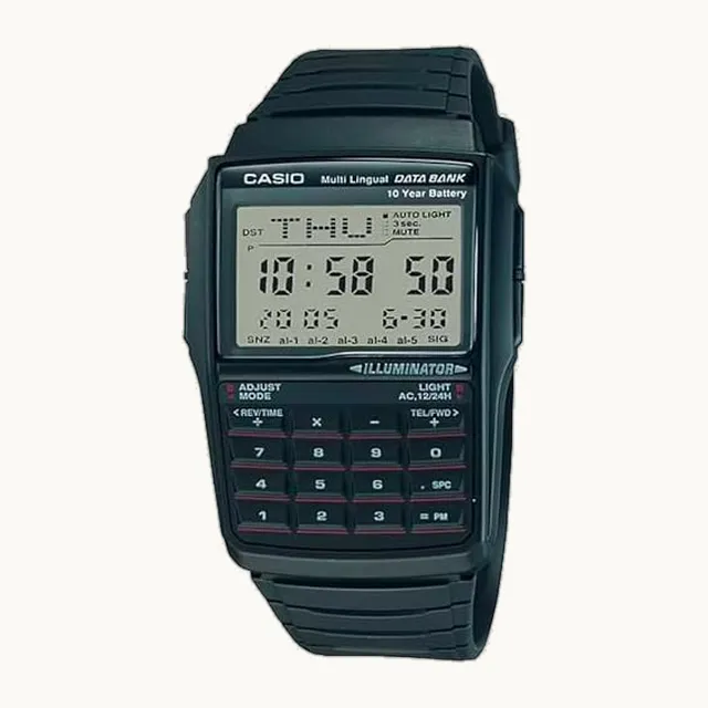 Reloj Casio Analógico con Databank para Hombres 41mm