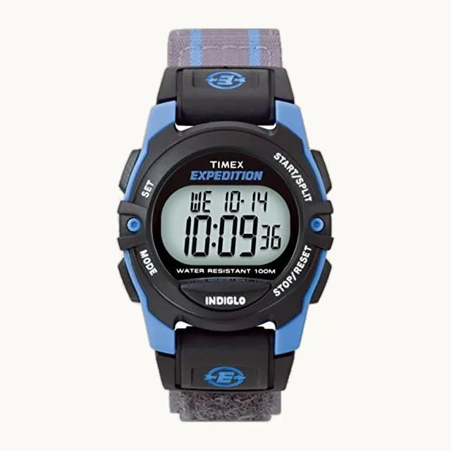 Unisex TW4B12900 Expedition Mid-Size Digital CAT Black/Blue Fast Wrap Strap Watch