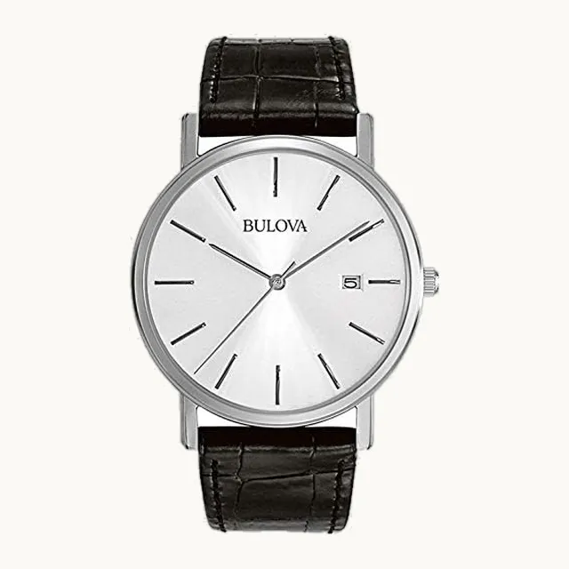 Reloj clásico con correa de piel de cuarzo para hombre, 3 manos, 37 mm
