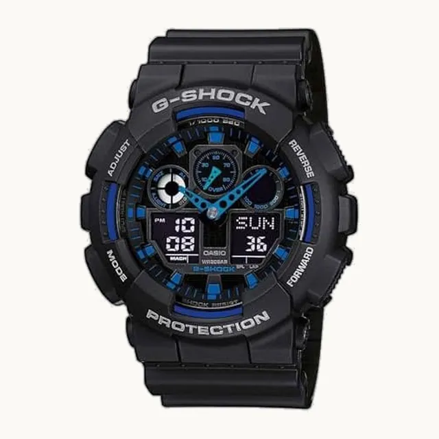 G-Shock - Reloj para hombre en resina con botones antideslizantes, resistente al agua y antimagnético