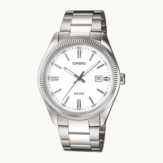 Uhr mit japanischem Quarzuhrwerk MTP-1302D-7A1 38 mm