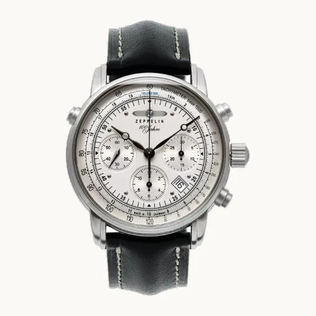 Graf Zeppelin Valjoux 7753 Reloj cronógrafo automático con cristal de zafiro abovedado 7618-1