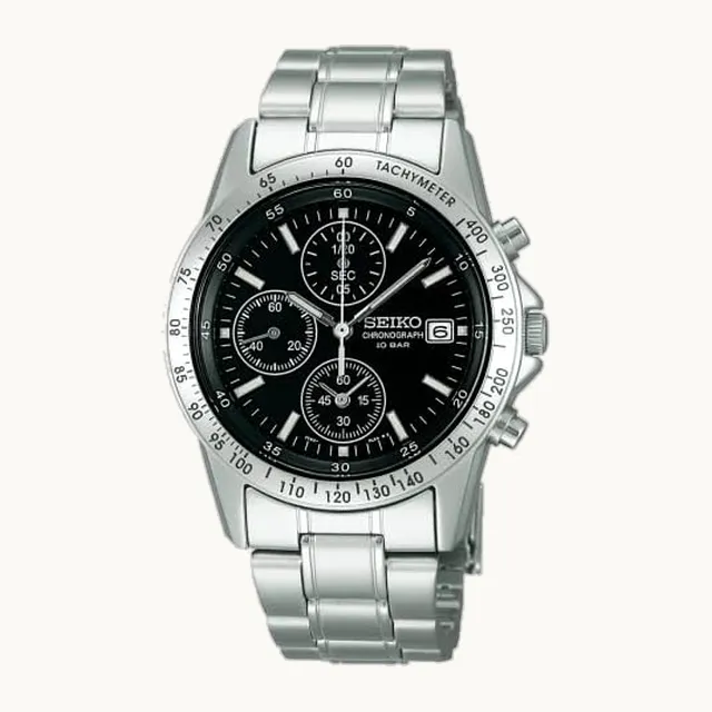 SELECTION Seiko Selection Reloj de pulsera para hombre (cronógrafo, movimiento de cuarzo)