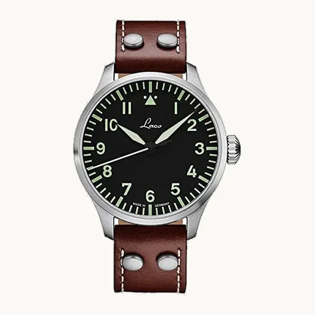 [Laco] Reloj de pulsera 861688 Augsburgo de importación original, color marrón
