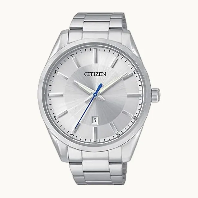 Reloj de cuarzo para hombre, acero inoxidable, clásico