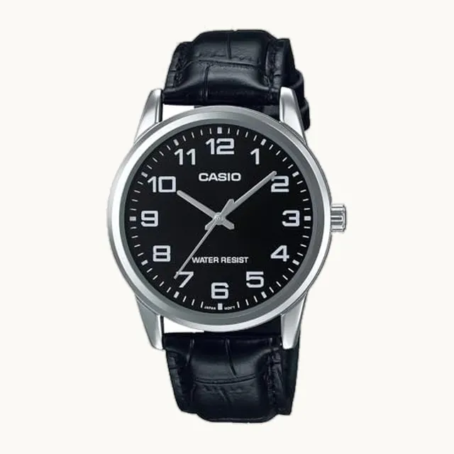 Mens MTP-V001L-1BUDF Reloj de pulsera, Blanco, Movimiento de cuarzo
