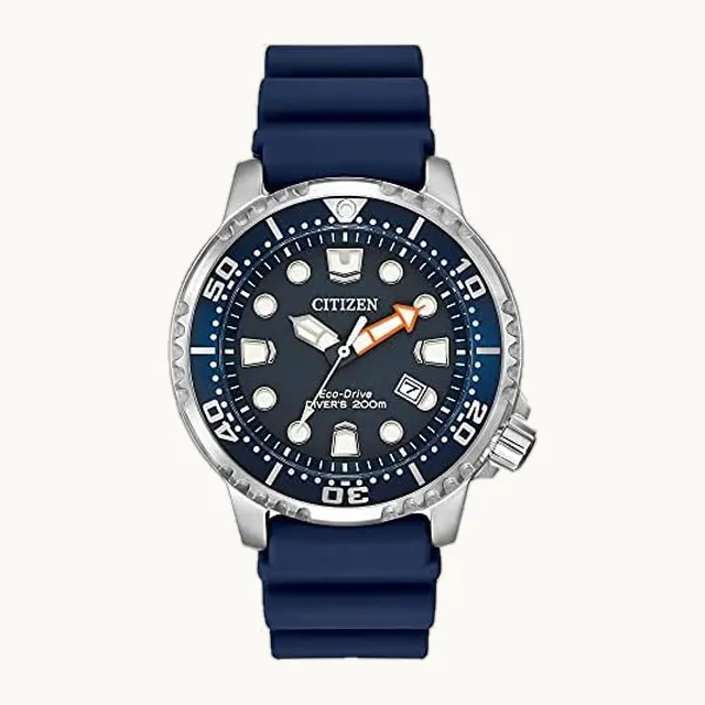 Promaster Dive Eco-Drive - Reloj de 3 manos, certificado ISO, manecillas y marcadores luminosos, bisel giratorio