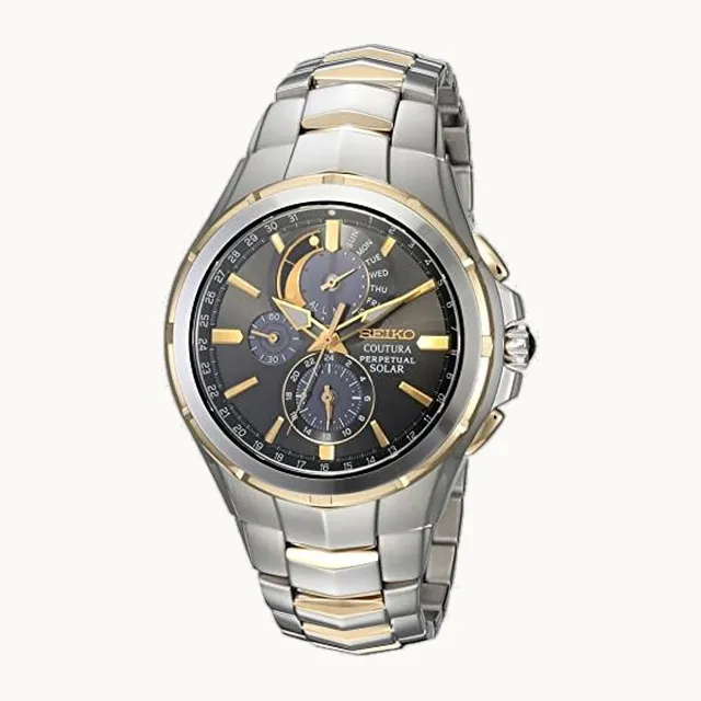 Watch for Men - Coutura Collection - Light-Powered, Perpetual Calendar, and 100m Water Resistant