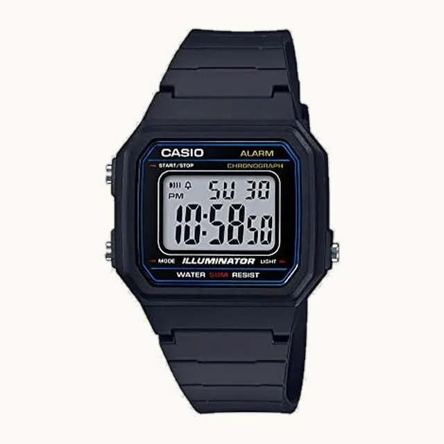 W217H Series | Men’s Digital Watch | 50M WR | 1/100 Second Stopwatch | LED Backlight | Countdown Timer | 100 SEC C
