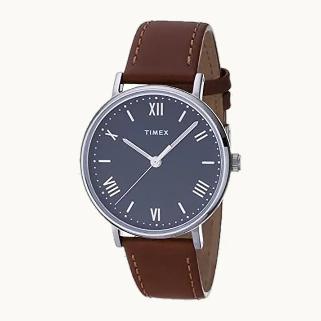 Southview - Reloj de pulsera de piel para hombre, 41 mm