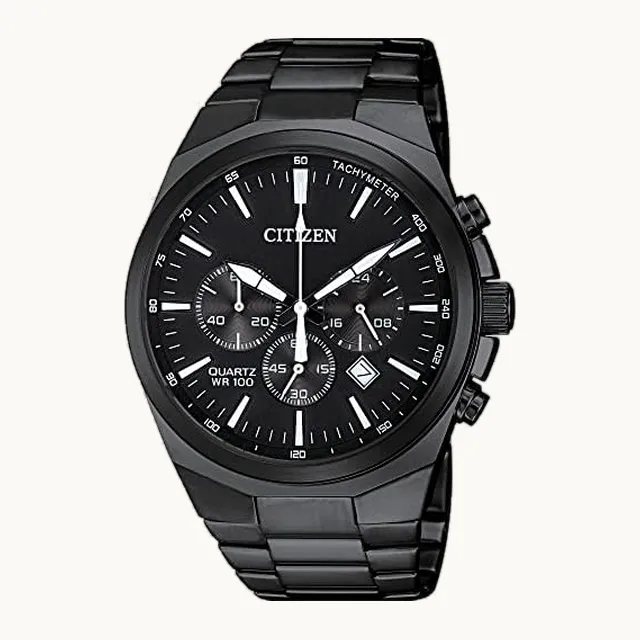 Reloj clásico de cuarzo para hombre, acero inoxidable