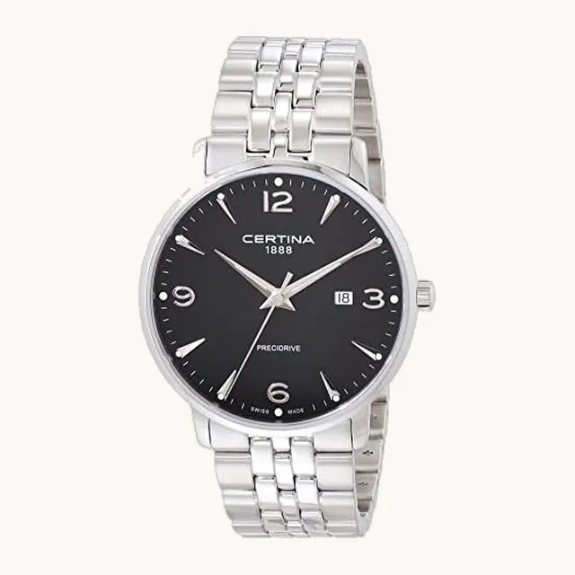 DS Caimano Reloj de cuarzo suizo para hombre, Silver
