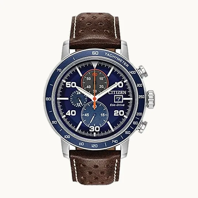 Eco-Drive Sport Brycen Weekender - Reloj cronógrafo deportivo para hombre, 12/24 horas, fecha, taquímetro, manec