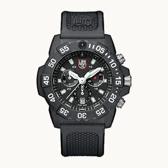 A3581 Reloj para Hombre con Caja de Carbono, Resistencia al Agua de 20 ATM