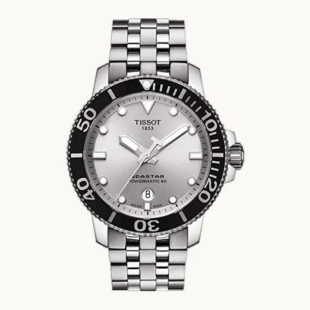 Reloj Hombre Automático Acero Inoxidable Luminoso 43mm 300m T120.407.11.031.00