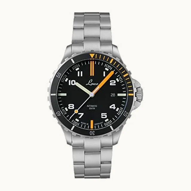 Reloj deportivo automático Escorpión, carcasa de acero inoxidable, cristal de zafiro, resistente al agua, fabricado