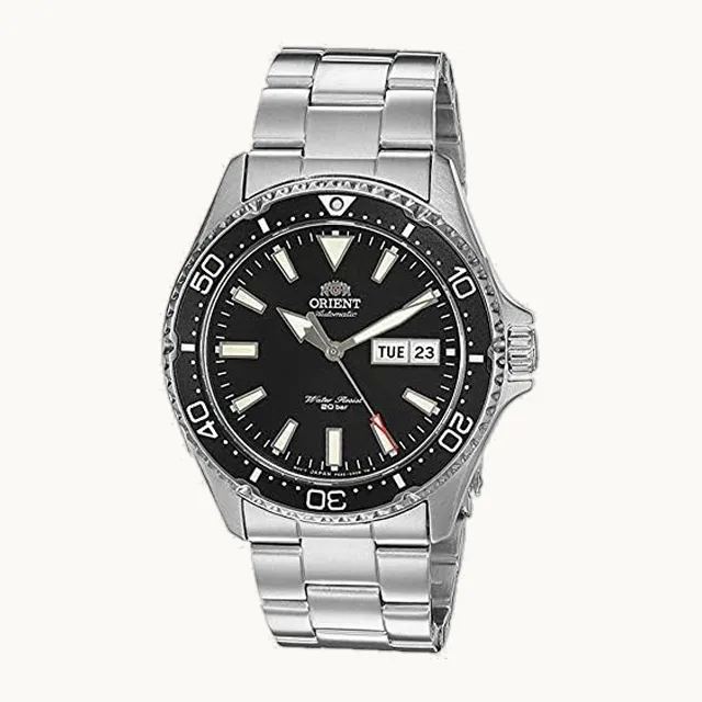 Kamasu Reloj de buceo automático japonés de acero inoxidable para hombre