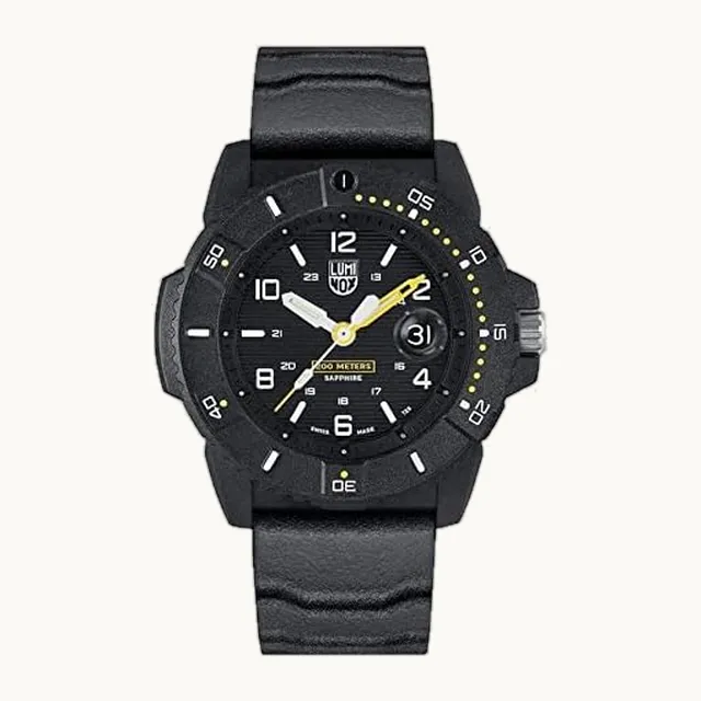 Navy Seal - Reloj para hombre, caja negra + pantalla (XS.3601): 45 mm, carcasa súper ligera, cristal zafiro, res
