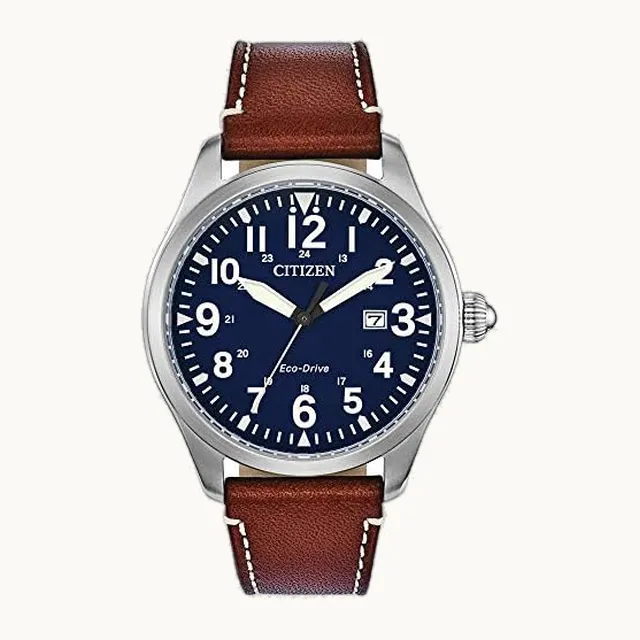 Reloj deportivo deportivo con correa de piel ecológica para hombre, con 3 manecillas y fecha, color árabe, ace