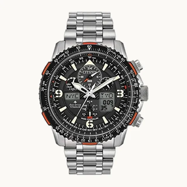 Promaster Air Skyhawk Eco-Drive - Reloj piloto para hombre, cronometraje atómico
