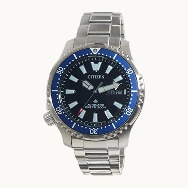 Promaster NY0098-84E - Reloj de buceo automático (200 m, bisel azul, acero noy0098-84E)