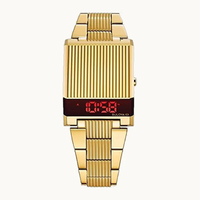 Computron Reloj de cuarzo para hombre, Oro, Pulsera
