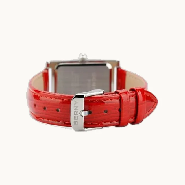 Reloj rectangular de cuarzo con marcadores clásicos de números romanos para mujer, reloj de pulsera analógico ca