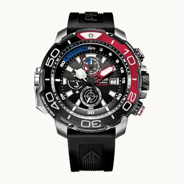 BJ2167-03E Promaster Reloj de buceo para hombre con correa de goma negra