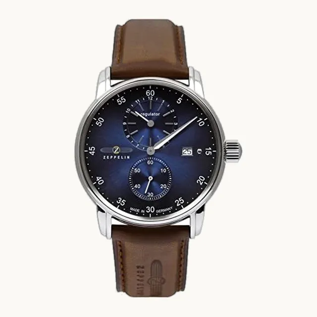 Reloj automático para hombre Does not Apply 8622-3 New Captains Line 43 mm 5ATM, Marrón, tira
