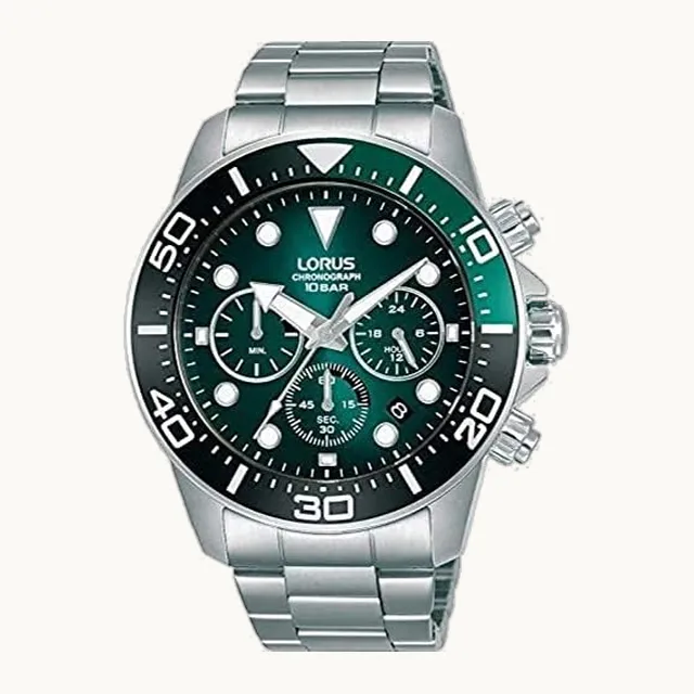 Reloj, Verde-negro, Sport