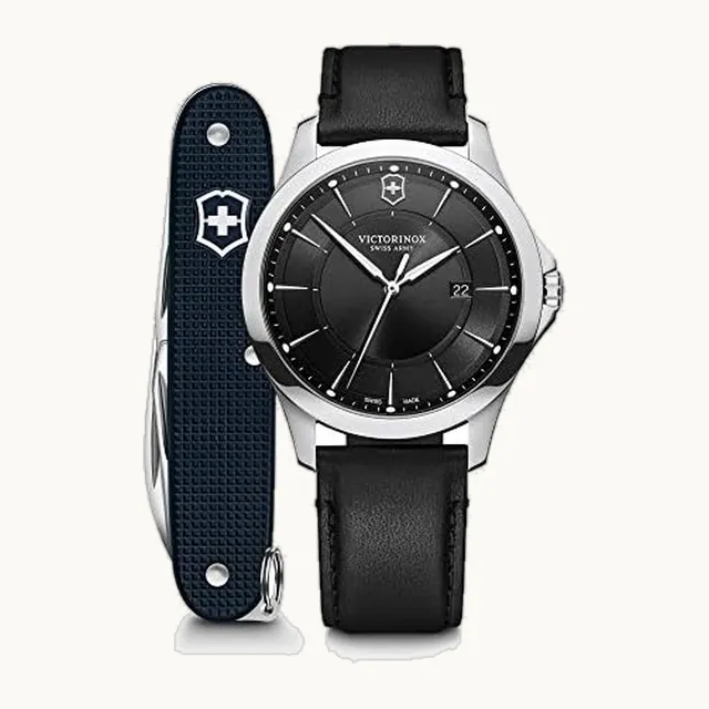 Alliance - Reloj de pulsera para hombre (40 mm de diámetro, cuarzo, analógico, resistente al agua hasta 100 m