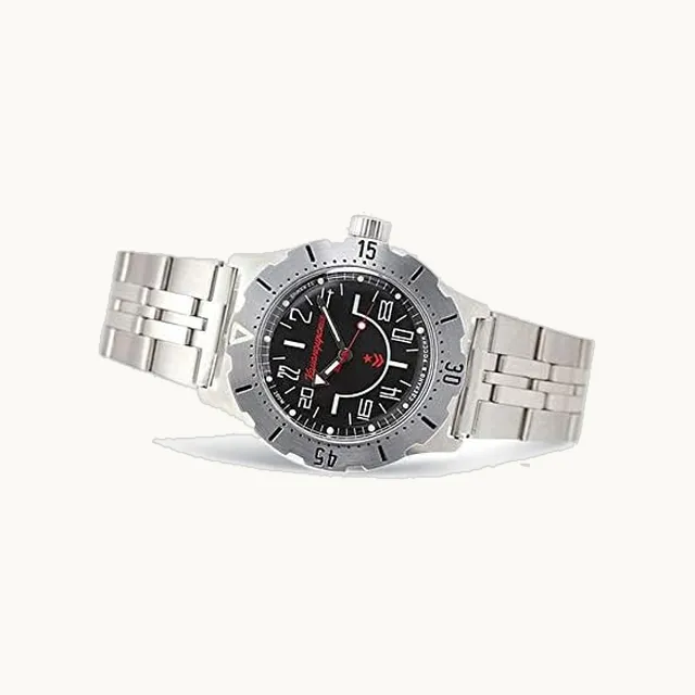 Komandirskie K-35 Reloj de pulsera automático militar ruso | Dial de 24 horas | WR 100 m | Modelo 350623 pulser