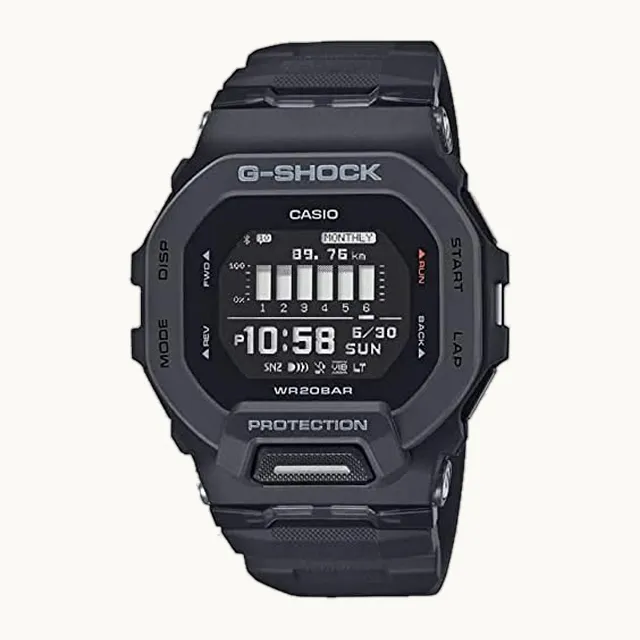 G-Shock GBD200 - Reloj cuadrado para hombre, color negro, Negro -, Moderno