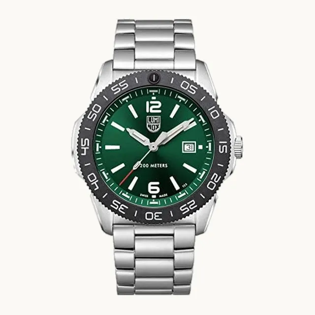 3137 Men's Sea Pacific Diver Green Dial Bracelet Watch