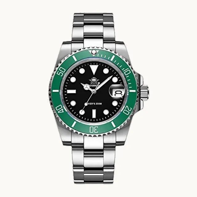 ADDIESDIVE - Reloj analógico de cuarzo para hombre, luminoso, índice de impermeabilidad de 20 bares, reloj de buceo para
