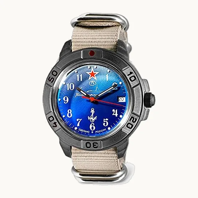 Komandirskie 289 Submarine Commander U-Boat - Reloj de pulsera mecánico militar