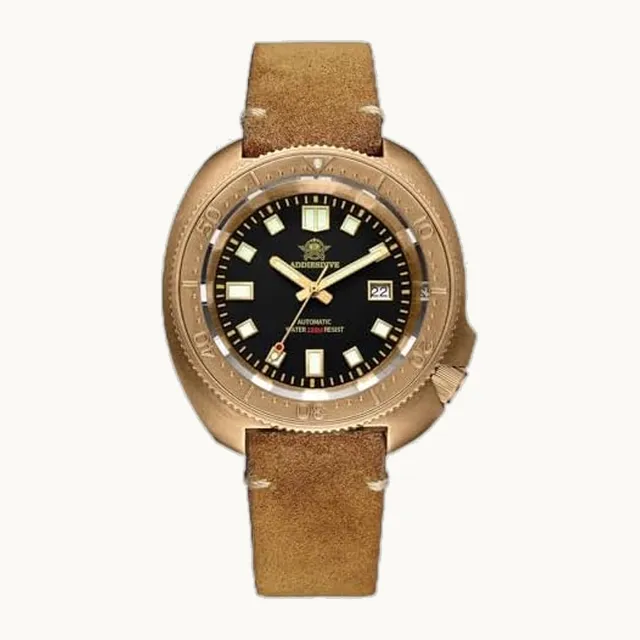 ADDIESDIVE Reloj Mecánico Hombre Automático NH35A, 100 M Resistente al Agua, Cristal de Zafiro, Fecha, 39 MM, Reloj para