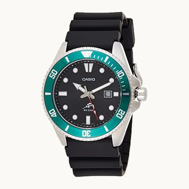 Men's MDV106-1AV 200 M WR Black Dive Watch (MDV106-1A)