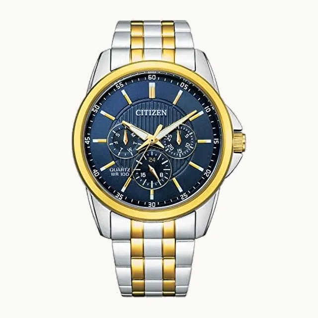 Reloj de cuarzo para hombre, acero inoxidable, clásico