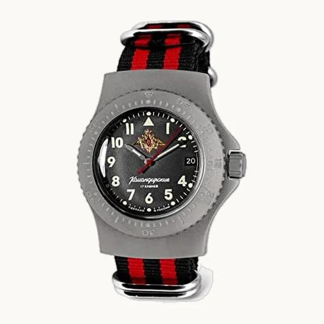 Komandirskie Commander Reloj de pulsera automático de buceo militar ruso | WR 200 m | Moda | Negocios | Relojes