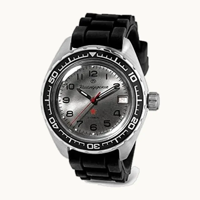 Komandirskie K-02 Automatic Self-Winding Russian Military Diver Wrist Watch | WR 200 m | Fashion | Business | C