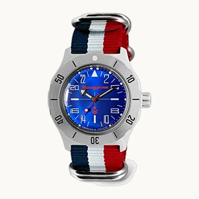 Komandirskie 350642 Reloj mecánico automático de cuerda automática, Tricolor, Militar